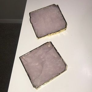 Anthropologie agate coasters